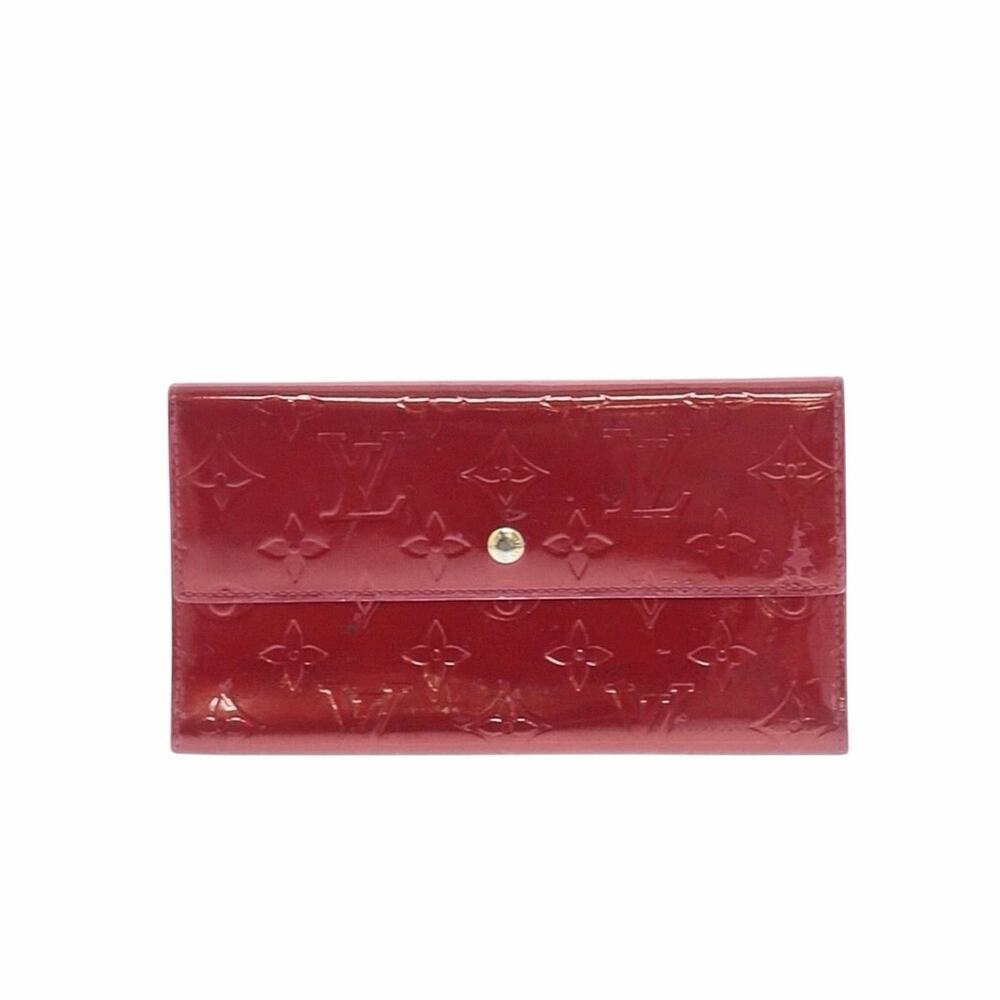 Louis Vuitton Monogram Vernis Patent Leather Sarah Long Wallet on Chain